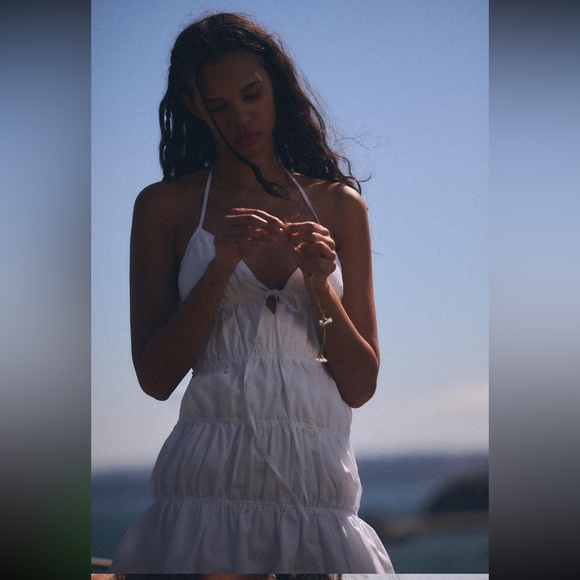 Zara white summer mini dress - Picture 4 of 8